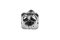 [E] น็อตยึดสายไฟ สแตนเลสชุบนิกเกิ้ล M4x12 mm พร้อมแหวนทรงสี่เหลี่ยม ขนาด 8x8 mm